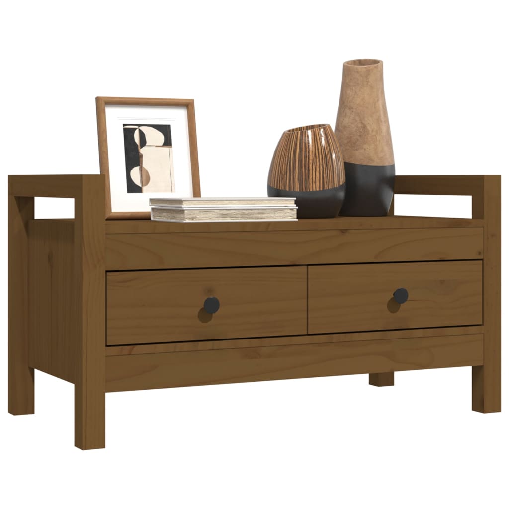 Gangbenk Honningbrun 80X40X43 Cm Heltre Furu