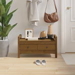 Gangbenk Honningbrun 80X40X43 Cm Heltre Furu