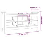 Gangbenk Honningbrun 110X40X60 Cm Heltre Furu