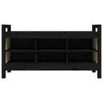 Gangbenk Svart 110X40X60 Cm Heltre Furu