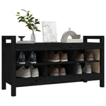 Gangbenk Svart 110X40X60 Cm Heltre Furu