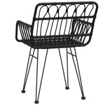 Hagestoler Med Armlener 2 Stk Svart 56X64X80 Cm Pe Rotting