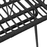 Hagestoler Med Armlener 2 Stk Svart 56X64X80 Cm Pe Rotting
