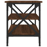 Sidebord Brun Eik 55X38X45 Cm Konstruert Tre