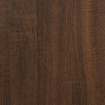 Sidebord Brun Eik 55X38X45 Cm Konstruert Tre