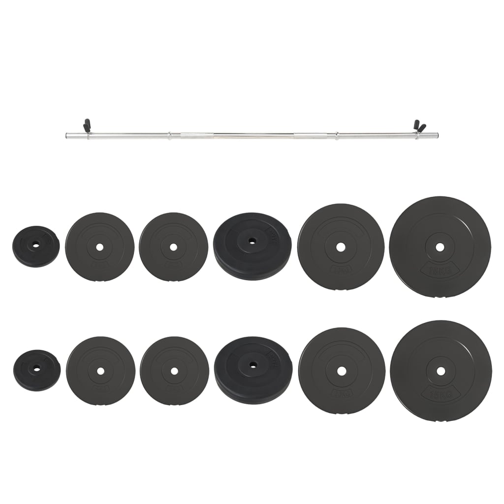 Vektstangsett Med Skiver 90 Kg