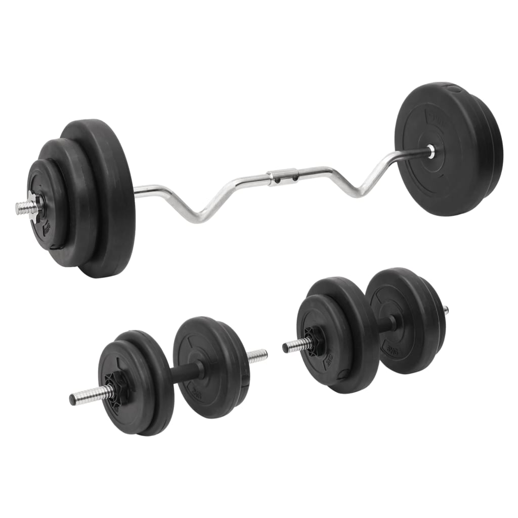 Curl-Vektstang Og Manual Med Skiver 60 Kg