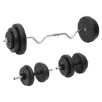 Curl-Vektstang Og Manual Med Skiver 60 Kg