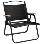 Campingstoler 2 Stk Svart 54X43X59 Cm Oxfordstoff