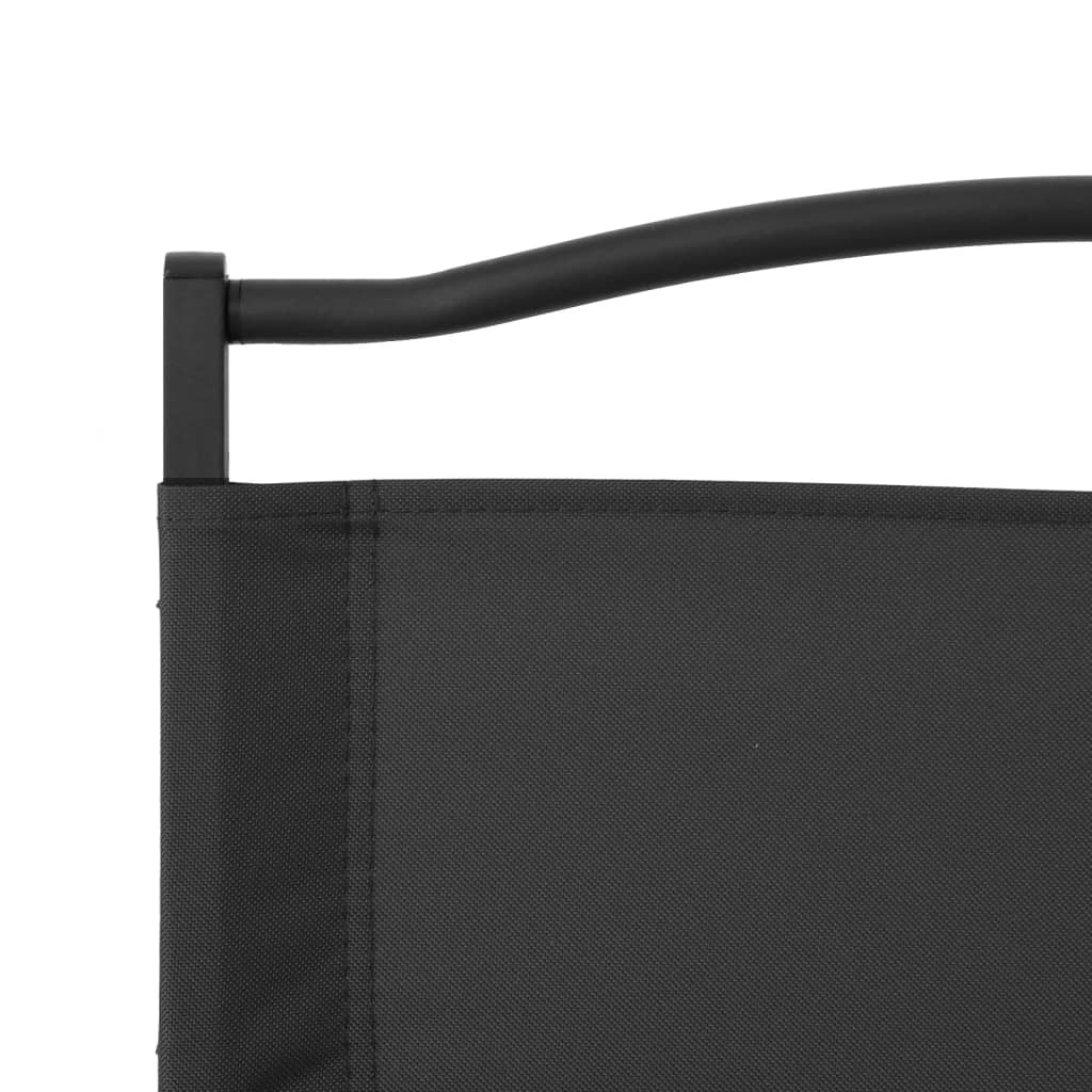 Campingstoler 2 Stk Svart 54X43X59 Cm Oxfordstoff