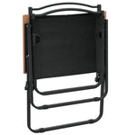 Campingstoler 2 Stk Svart 54X55X78 Cm Oxfordstoff