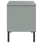 Skohylle Med Metallben Grå 106X35X45 Cm Heltre Oslo