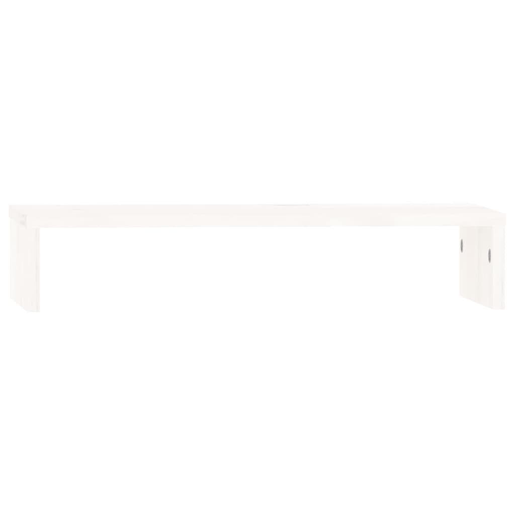 Monitorstativ Hvit 50X27X10 Cm Heltre Furu