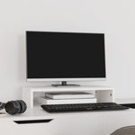 Monitorstativ Hvit 50X27X10 Cm Heltre Furu