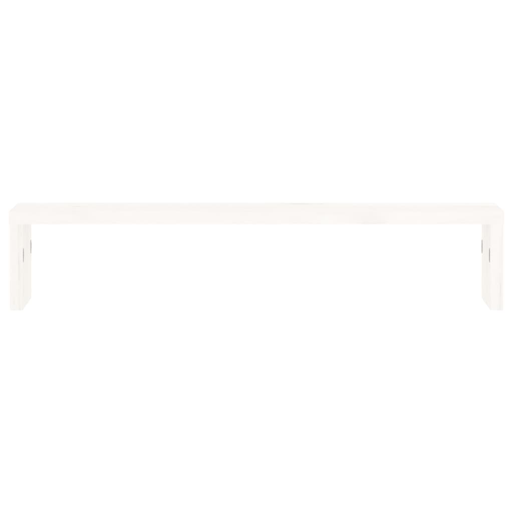 Monitorstativ Hvit 50X27X10 Cm Heltre Furu