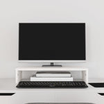 Monitorstativ Hvit 50X27X10 Cm Heltre Furu