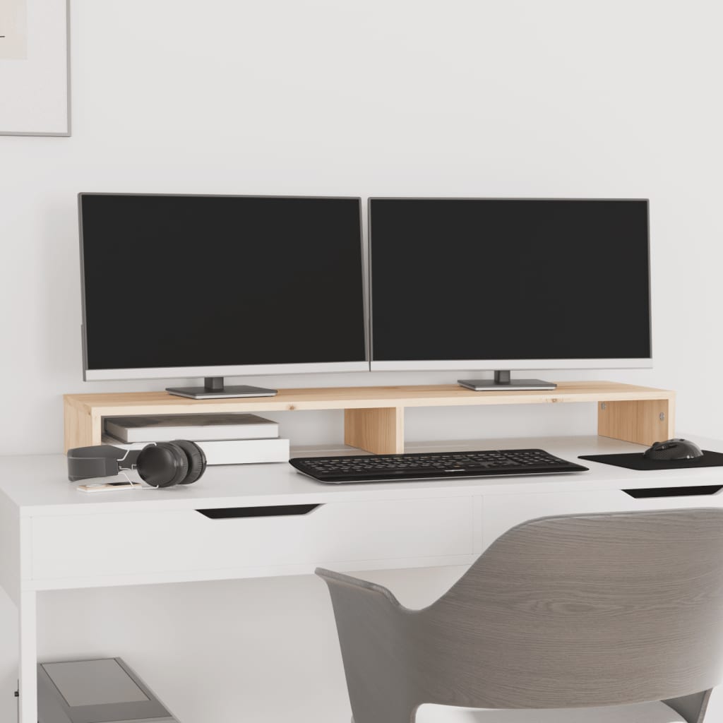 Monitorstativ 100X27X10 Cm Heltre Furu