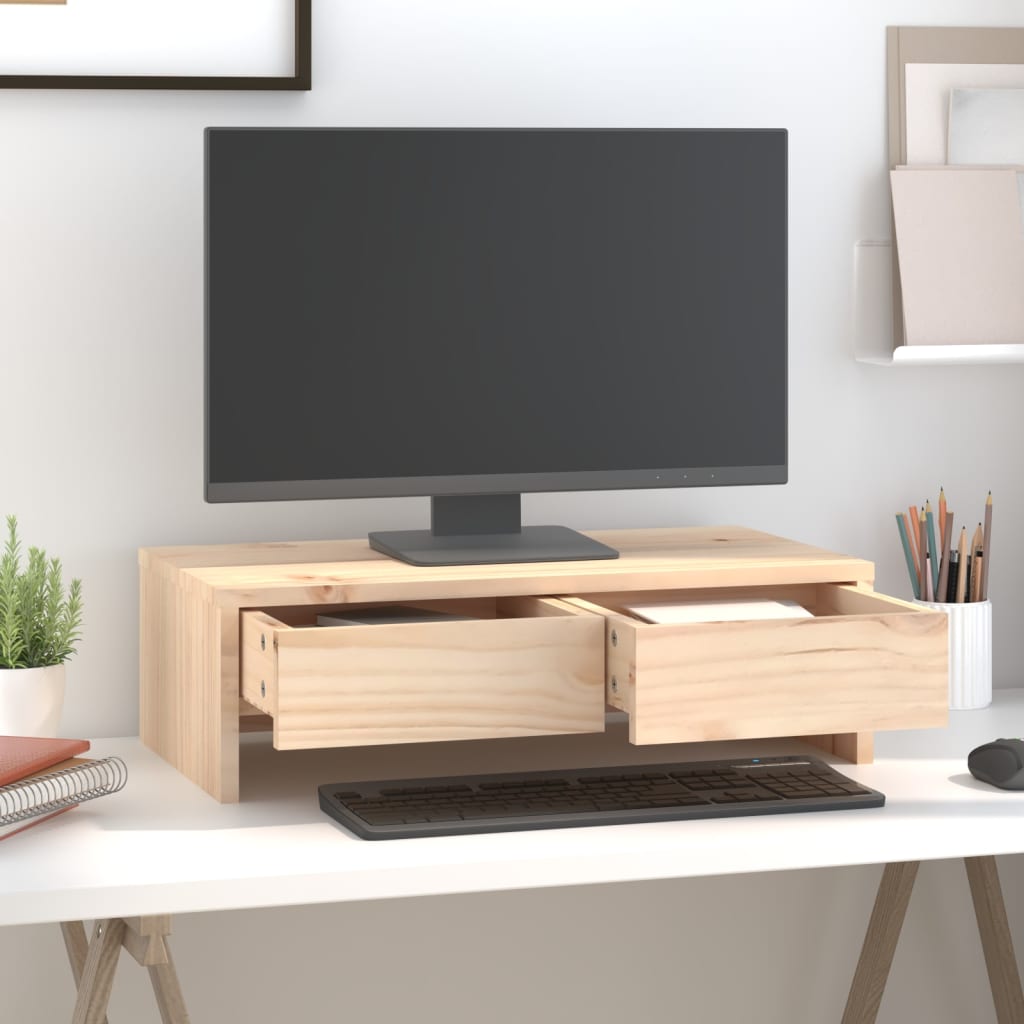 Monitorstativ 50X27X15 Cm Heltre Furu