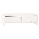 Monitorstativ Hvit 50X27X15 Cm Heltre Furu