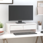Monitorstativ Hvit 50X27X15 Cm Heltre Furu