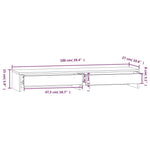 Monitorstativ 100X27X15 Cm Heltre Furu