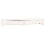Monitorstativ Hvit 100X27X15 Cm Heltre Furu