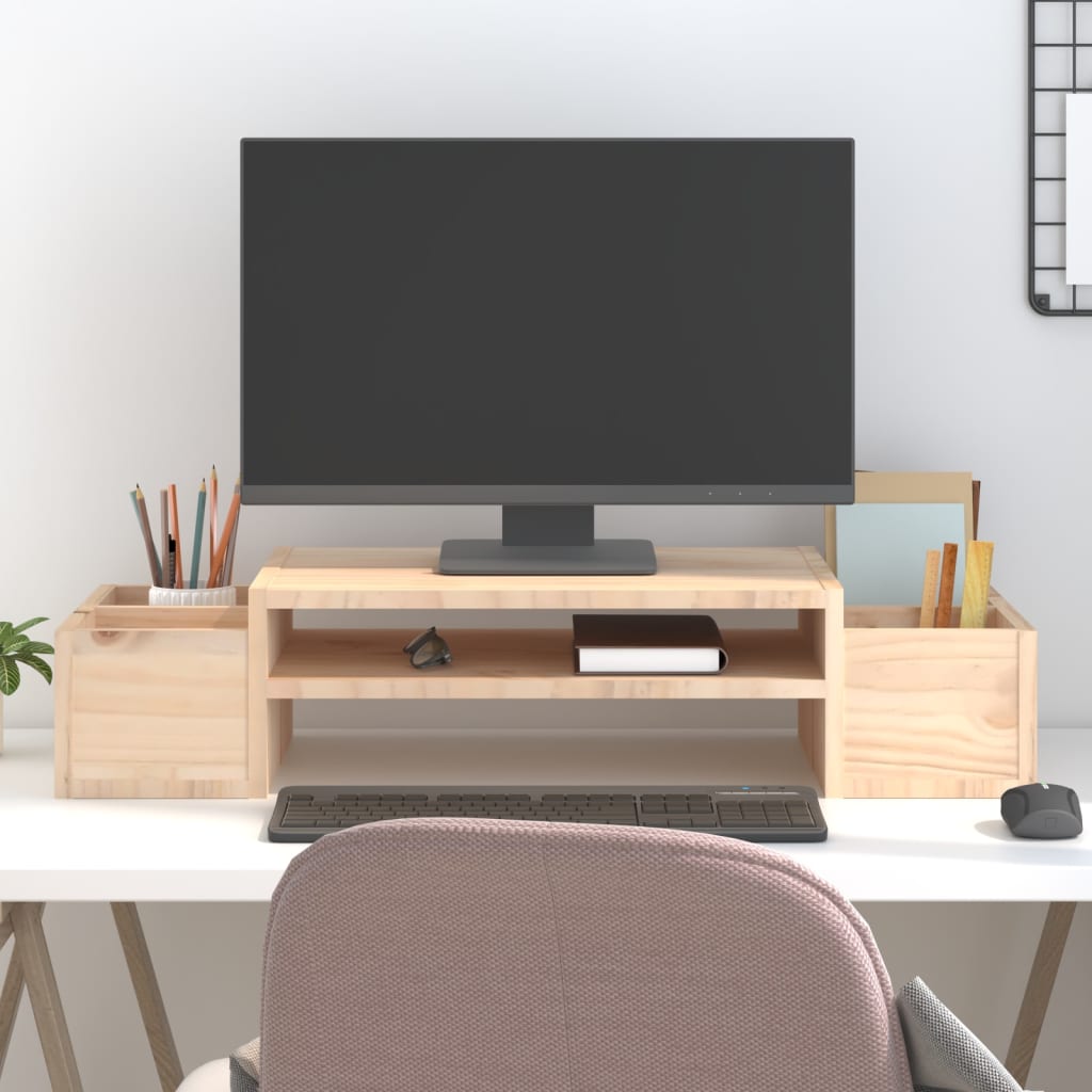 Monitorstativ 70X27,5X15 Cm Heltre Furu