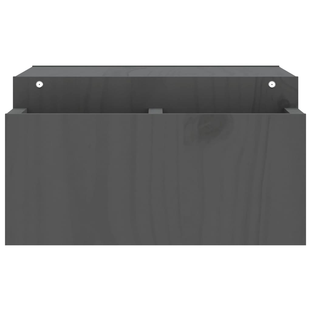 Monitorstativ Grå 70X27,5X15 Cm Heltre Furu