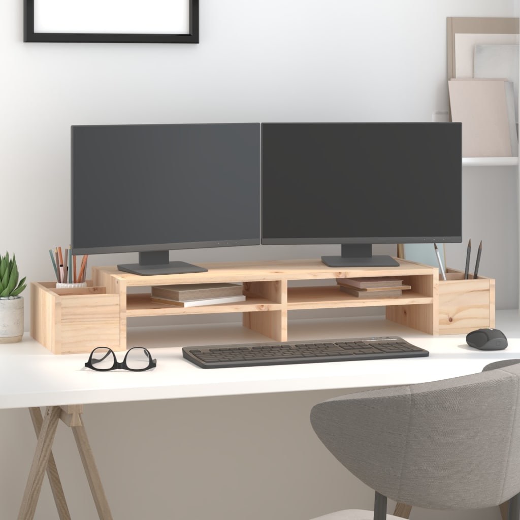 Monitorstativ 100X27,5X15 Cm Heltre Furu
