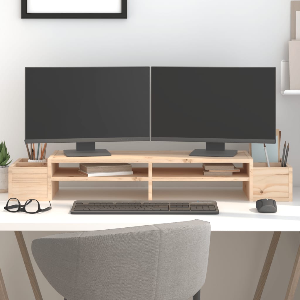 Monitorstativ 100X27,5X15 Cm Heltre Furu