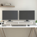 Monitorstativ Hvit 100X27X14 Cm Heltre Furu