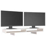 Monitorstativ Hvit 100X27X14 Cm Heltre Furu