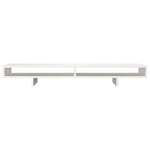 Monitorstativ Hvit 100X27X14 Cm Heltre Furu