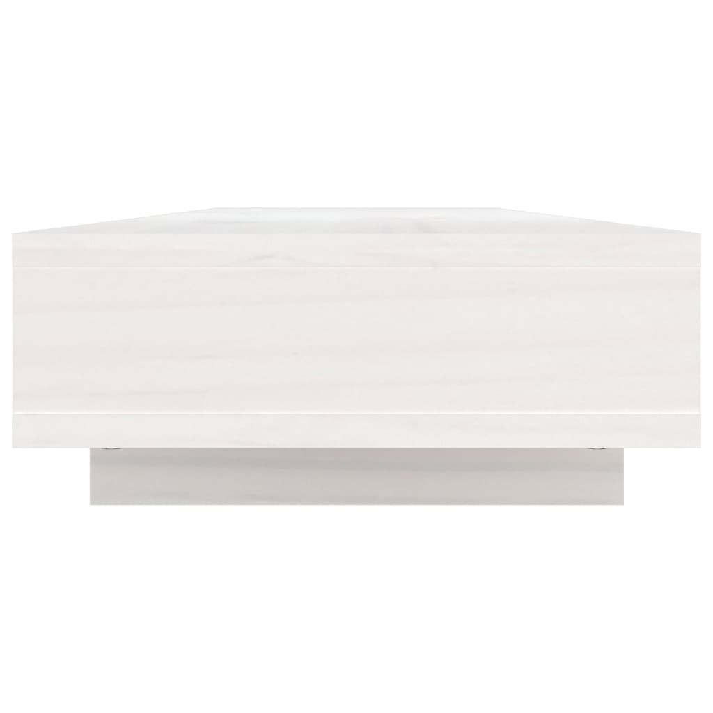 Monitorstativ Hvit 100X27X14 Cm Heltre Furu