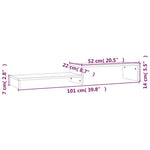 Monitorstativ (52-101)X22X14 Cm Heltre Furu