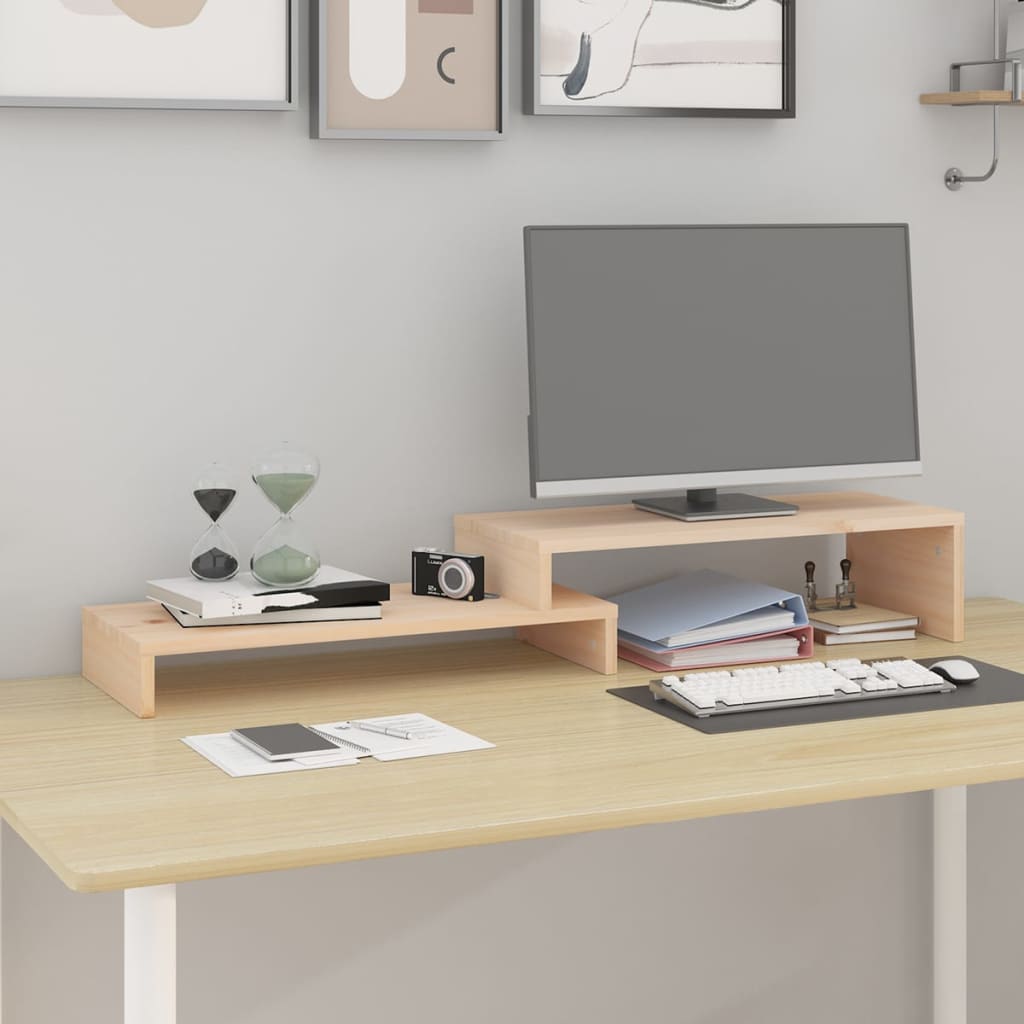 Monitorstativ (52-101)X22X14 Cm Heltre Furu