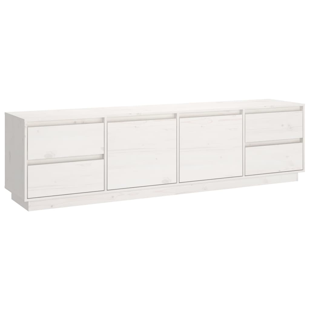 Tv-Benk Hvit 176X37X47,5 Cm Heltre Furu