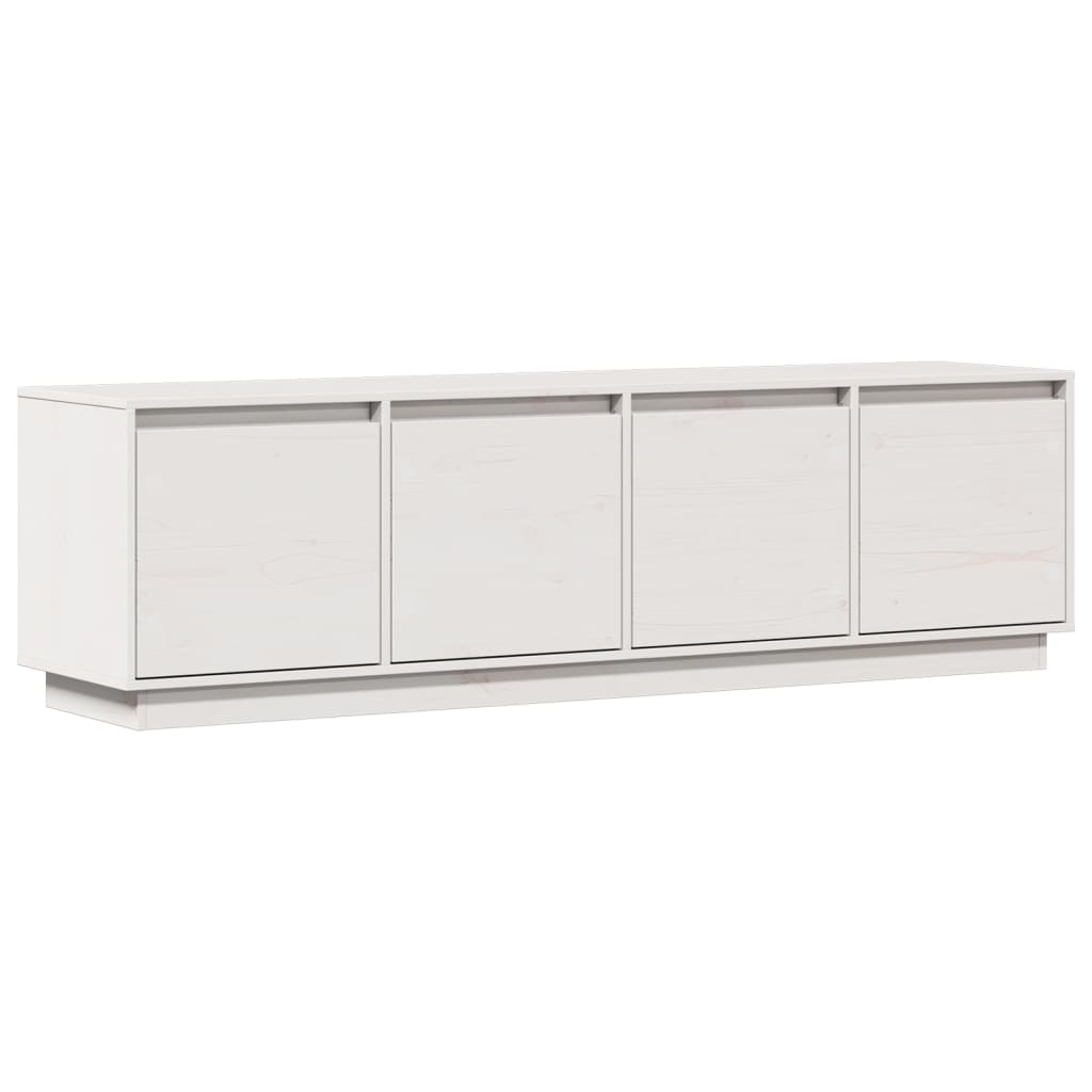 Tv-Benk Hvit 156X37X45 Cm Heltre Furu