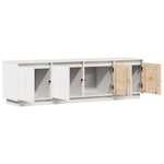 Tv-Benk Hvit 156X37X45 Cm Heltre Furu