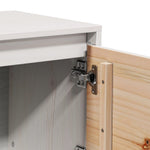 Tv-Benk Hvit 156X37X45 Cm Heltre Furu