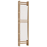 Sammenleggbar Romdeler 3 Paneler 120 Cm Bambus Og Lerret