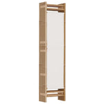 Sammenleggbar Romdeler 5 Paneler 200 Cm Bambus Og Lerret