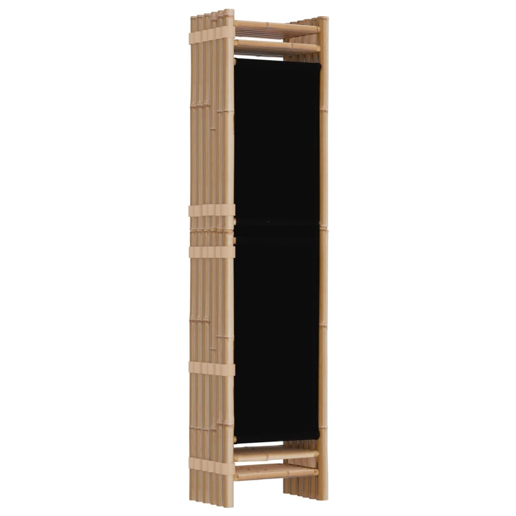 Sammenleggbar Romdeler 6 Paneler 240 Cm Bambus Og Lerret