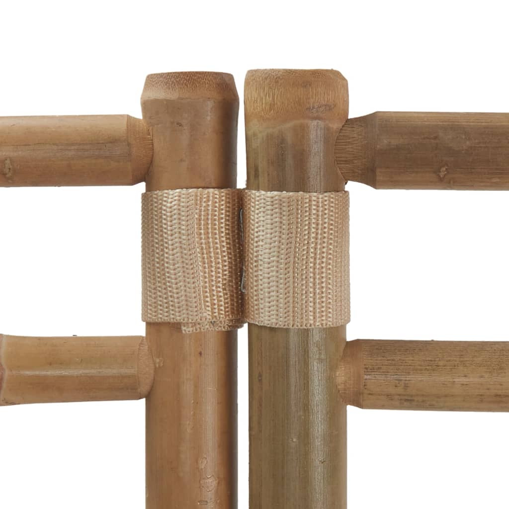 Sammenleggbar Romdeler 6 Paneler 240 Cm Bambus Og Lerret