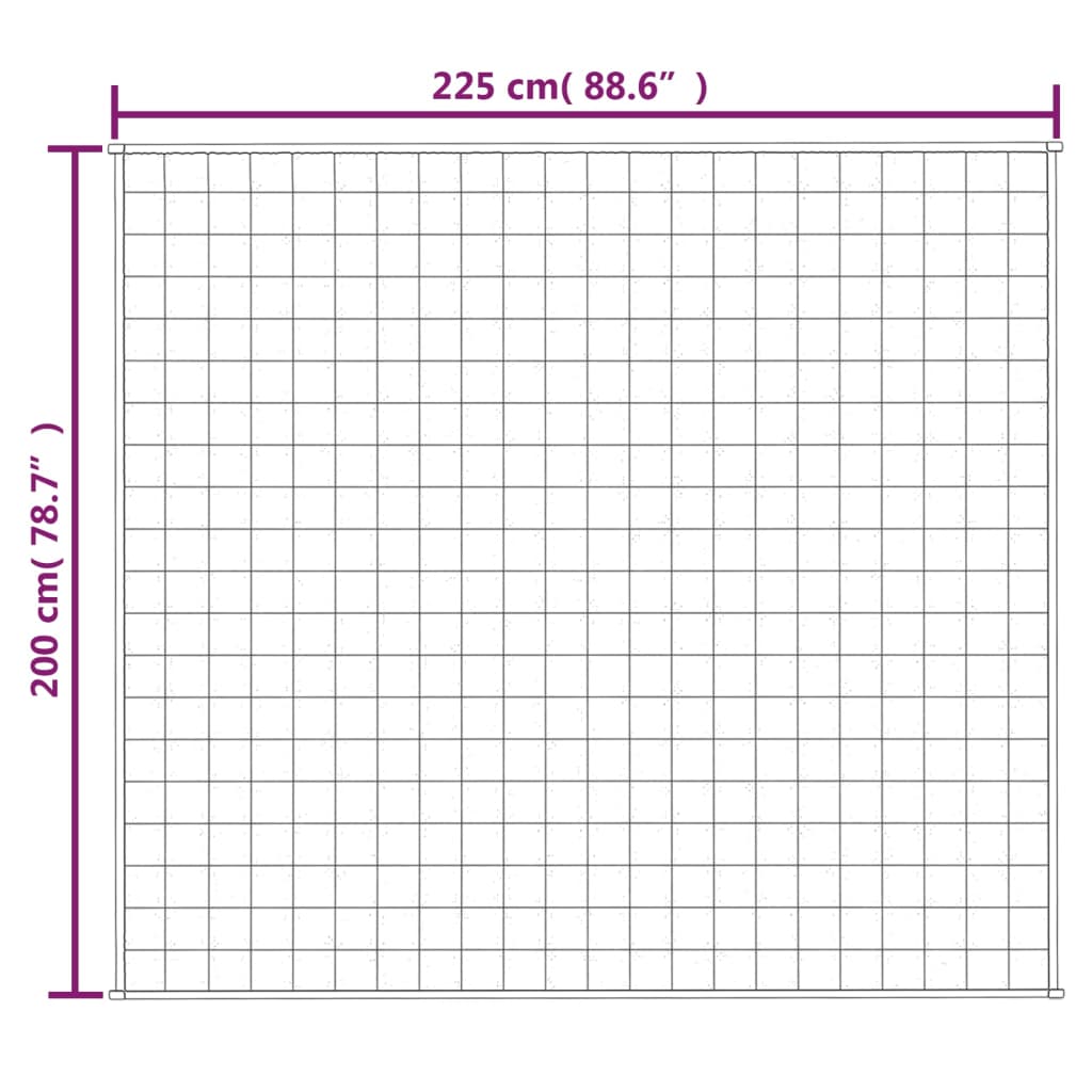 Vektdyne Grå 200X225 Cm 13 Kg Stoff