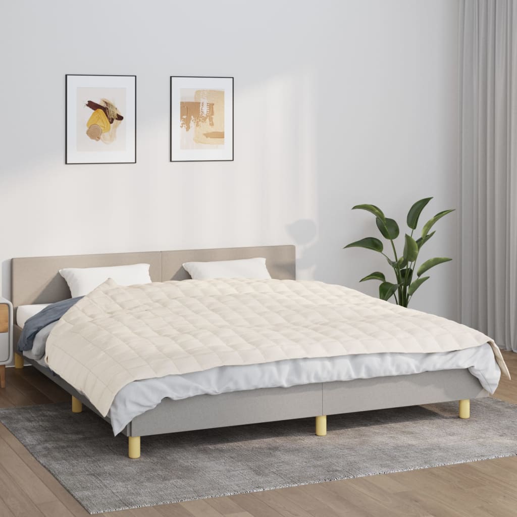 Vektdyne Kremhvit 155X220 Cm 7 Kg Stoff