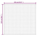 Vektdyne Grå 220X235 Cm 15 Kg Stoff