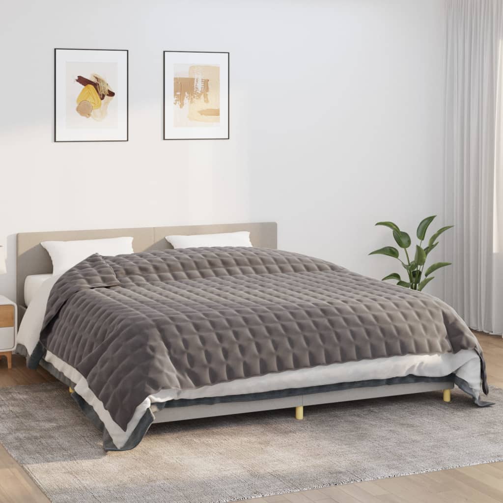 Vektdyne Grå 220X260 Cm 15 Kg Stoff