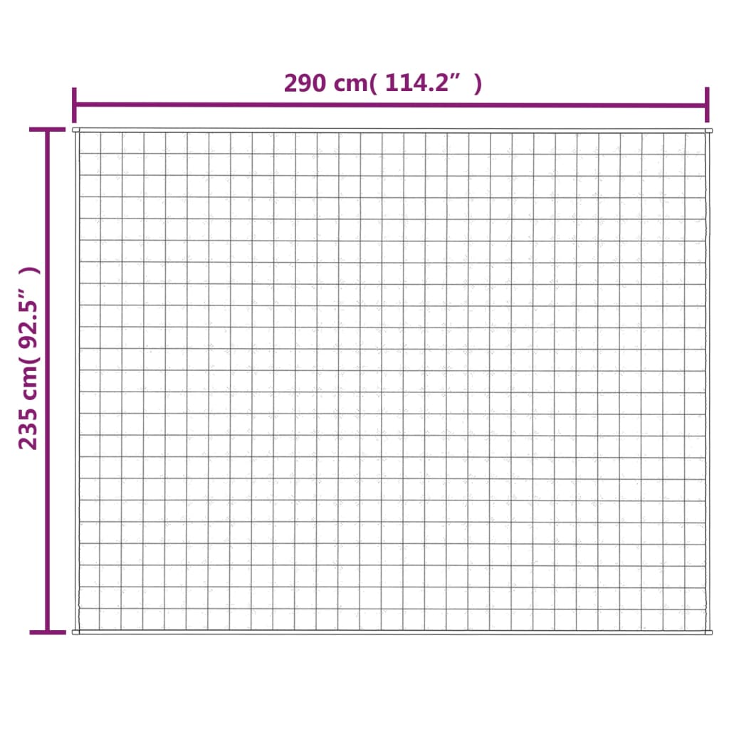 Vektdyne Grå 235X290 Cm 15 Kg Stoff