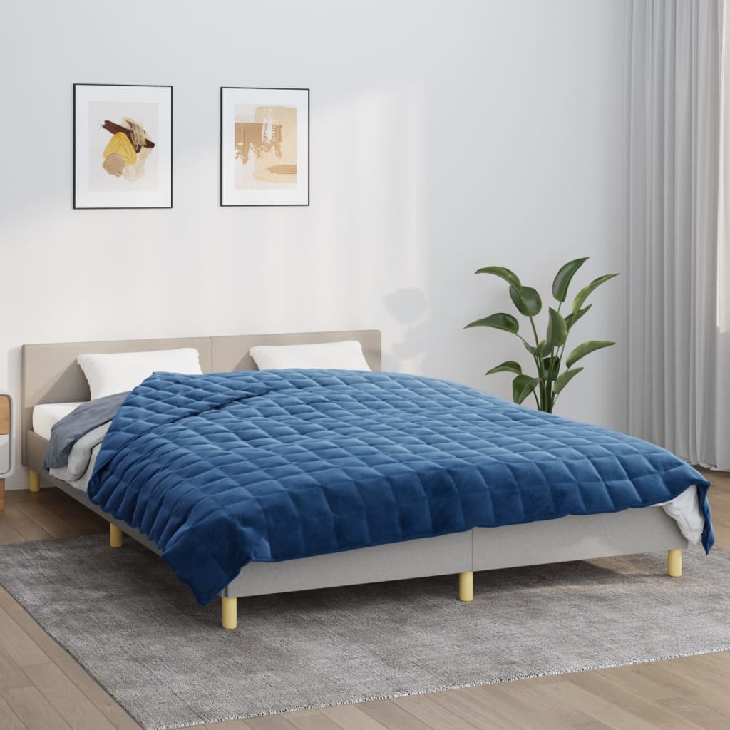 Vektdyne Blå 220X235 Cm 15 Kg Stoff